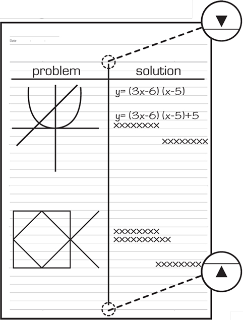 Pages divided into two