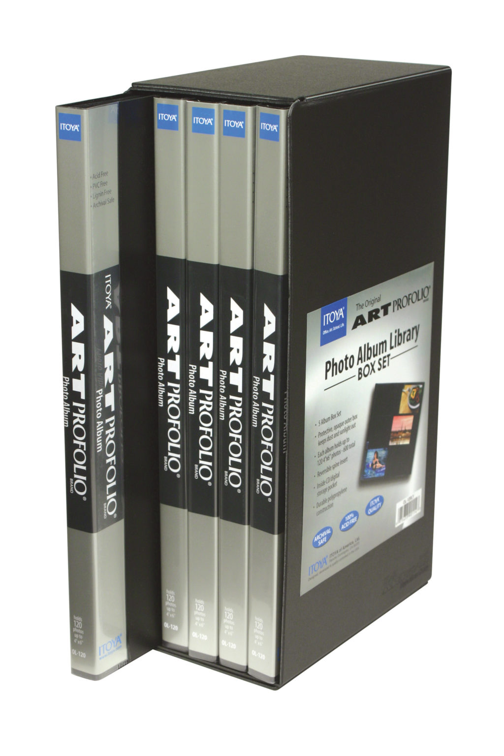 ITOYA Original Art ProFolio Black 4x6 Photo Album Book with 48 Pages -  Small Photo Album 4x6 Art Portfolio Folder for Artwork - Picture Book  Portfolio Binder - Presentation Binder Photo Book