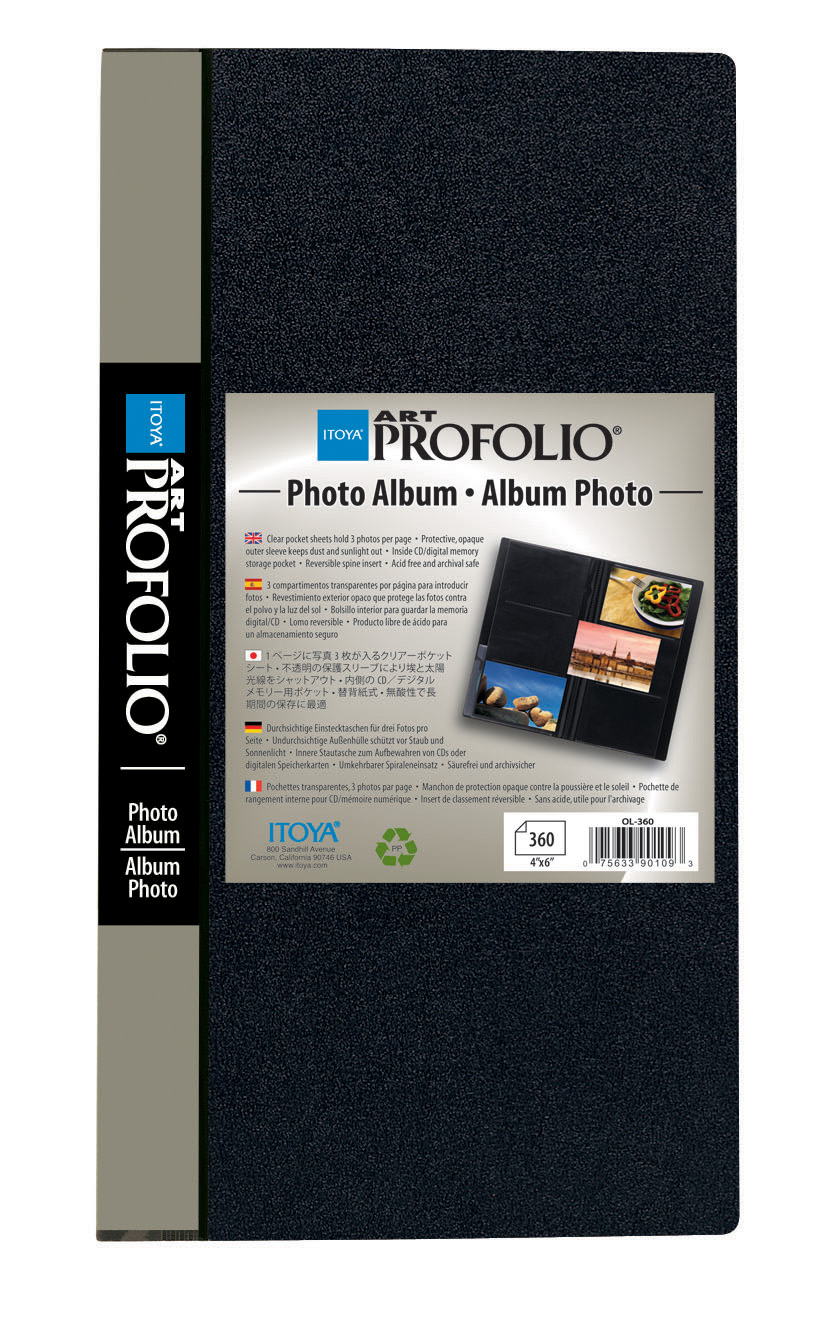 Photo4less Cleaning Cloth Itoya Slim Profolio 4x6 Photo Album 5 Pack With Photos Protective Sleeve OL-120 