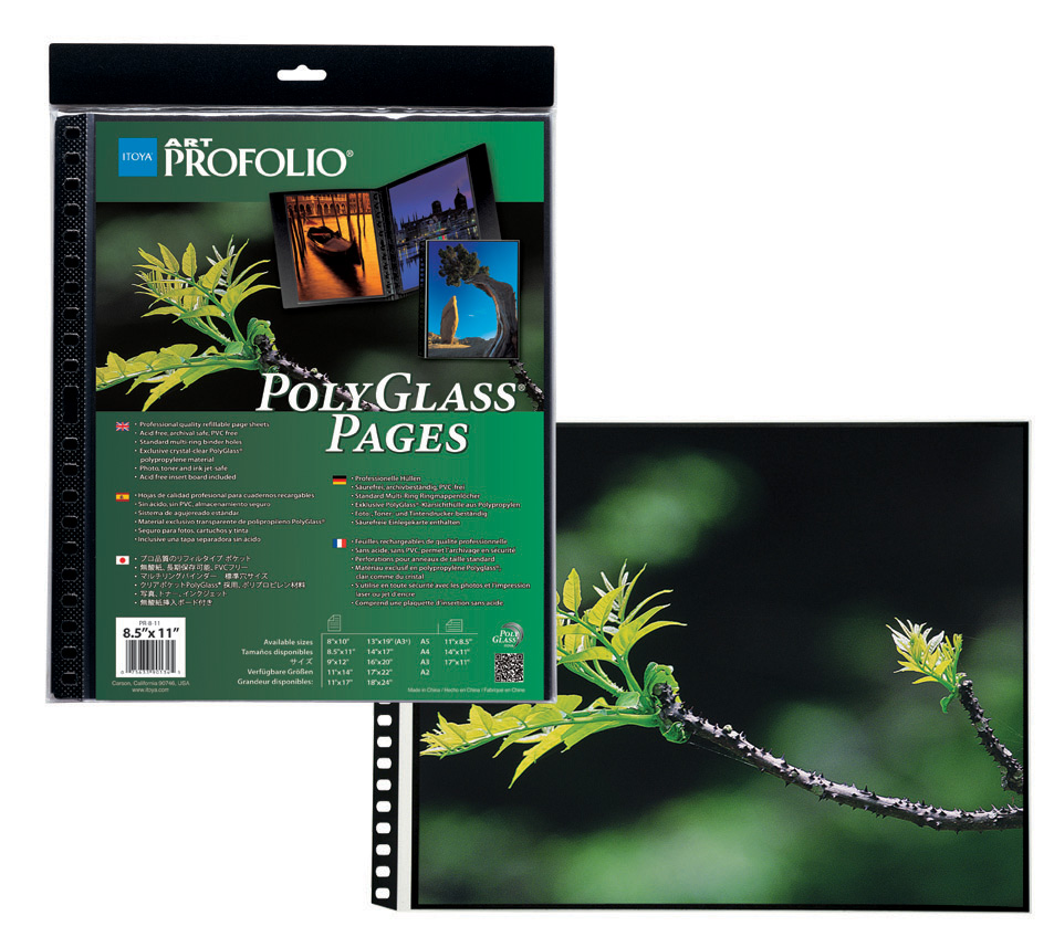 Crystal Clear PolyGlass Pages Art Profolio 17 x 22 In 10 Sheets 