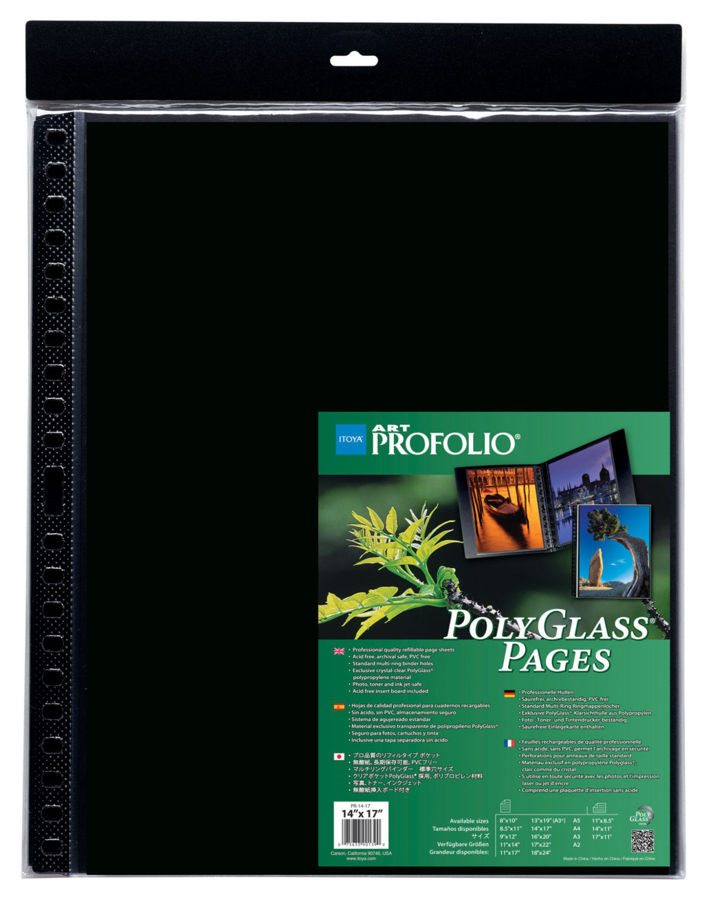 Itoya ProFolio PolyGlass Pages (Portrait, 18 x 24, 10 Pages)