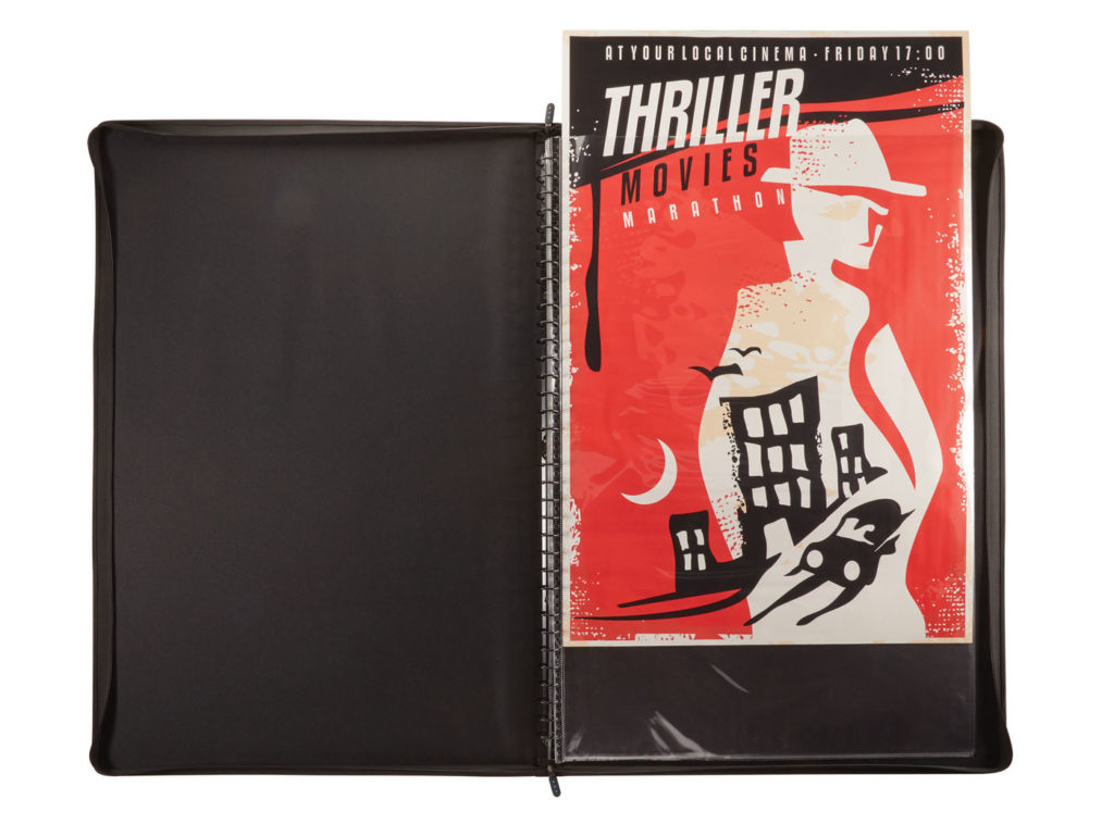 13 x 19 Inch Portfolio Presentation Binder for Poster Art Print use to Transport 25 pages/50 Views Display Storage Protect 